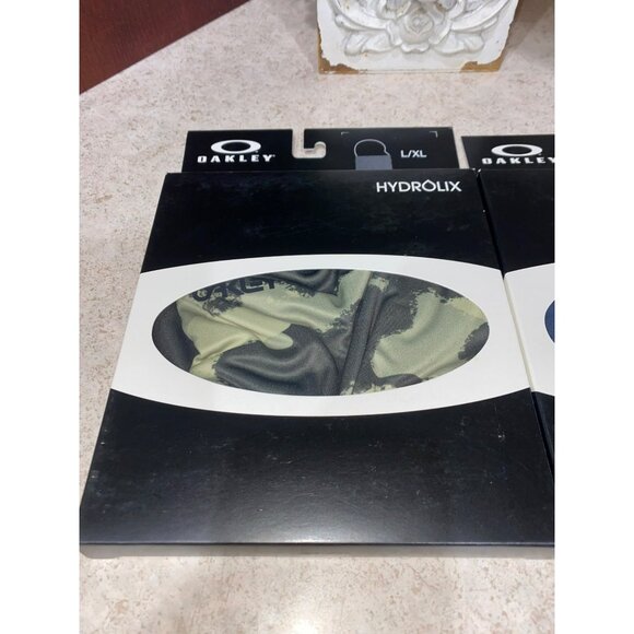 Oakley Hydrolix Neck Gaiters L/XL Blue & Camouflage Moisture-Wicking Breathable - Picture 2 of 5